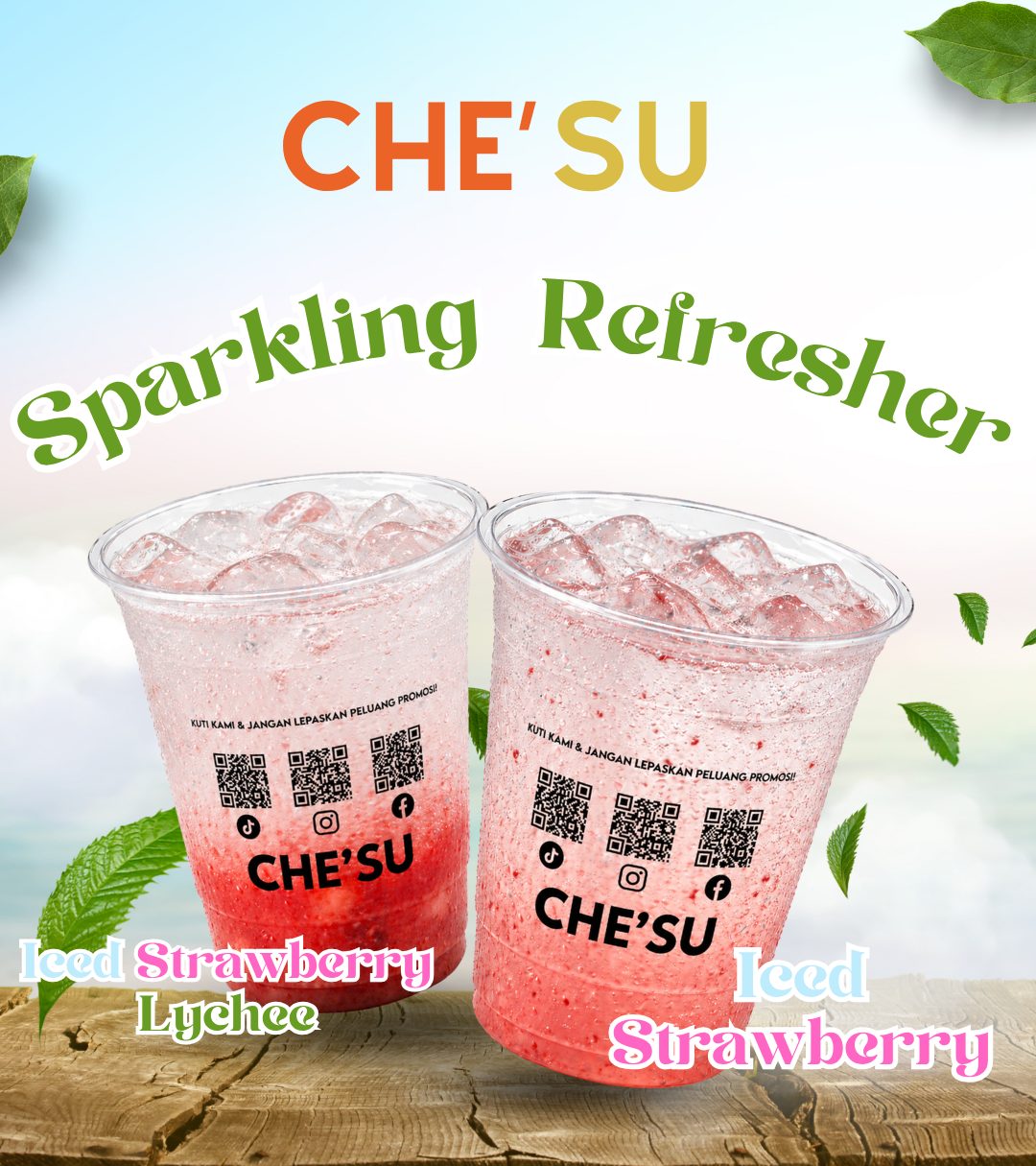 CHE'SU Sparkling Refresher drinks